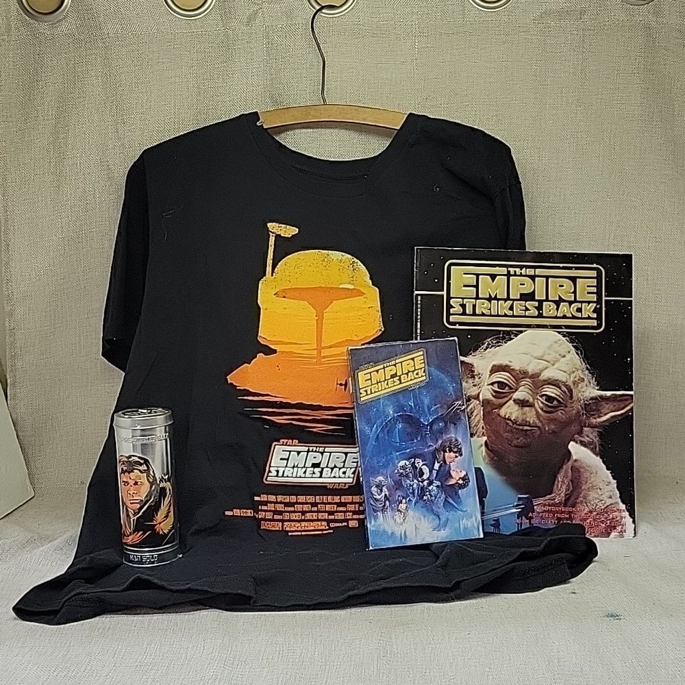 Star Wars Empire Strikes Back book, vhs,‎ Episode V watch new in pkg.